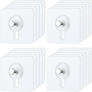 MEVRONISSHOP-Lot de 20 Adh&eacute;sif Accroche Tableau Sans Percer, Accroche Cadre Fixation Murale, Attache Cadre Adh&eacute;sif Crochets pour Accroche Cadres Photo, Photos, Peintures (20) - Neuf