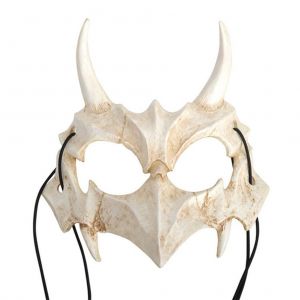 Masque D'halloween En Latex, Demi-Masque Squelette Unisexe, Masque De Cosplay Pour Fete Sur Le Theme Des Animaux - Neuf