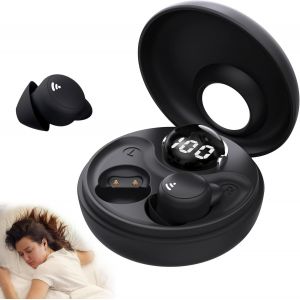 Ecouteur Sommeil, Mini Casque sans Fil Bluetooth 5.3, Ecouteur Invisibles avec Affichage de Puissance, Casque Sommeil pour l'exercice, Le Travail, la Randonnée(Noir) - Neuf