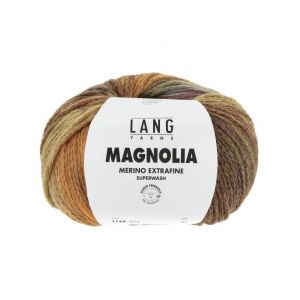 Fil À Tricoter En Laine Mérinos Magnolia - 100gr - Lang Yarns - Effet Dégradé Vivant. Color : 0010 Multicolore - Neuf
