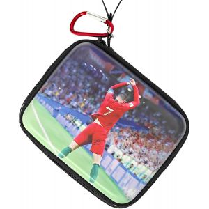 Étui De Transport Rigide Pour Cartes De Football-Boîte De Rangement Rigide Pour Cartes De Football-Boîte De Rangement Pour 400 Cartes De Sport Et Cartes Mtg-Rouge Cr7 - Neuf