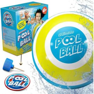 Boule de billard Activ Life, id&eacute;ale pour les jeux d'eau, jaune et cyan - Neuf