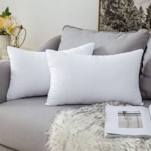 Slep-Coussin 30x50 Cm Lot De 2, Coussins De Garnissage, Coussins Decoratifs Pour Canapes, Blanc Coussin 30x50 Sans Housse, Int&eacute;rieur Coussin, Rembourrage Coussin - Neuf