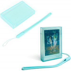 3"" Clear Protective Case for Fujifilm Instax Mini 7+/8/9/11/12/40/90/EVO with 2 Photo Frames,Storage Box and Strap|Accessories Compatible Mini 11/12/EVO,Green Flash,Single - Neuf