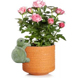 Mevronisshop-Statue De Tortue Grimpante Pour Pot De Fleurs, D&eacute;coration De Tortue En R&eacute;sine Pour Pot De Fleurs, D&eacute;coration De Pot De Fleurs &Agrave; Suspendre En Forme De Tortue Verte (Vert) - Neuf