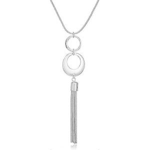 Neuf West Classics Silvertone Multi Circle Collier Dossard - Neuf