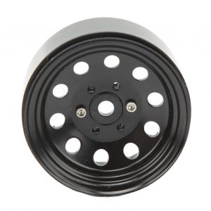 Moyeu de roue RC Beadlock 1,9 pouces, en fer, résistant à l'usure, réutilisable, pour remplacement, noir, 4 pièces - Neuf