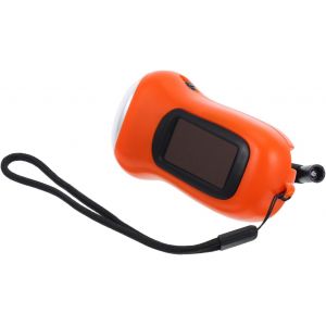Lampe De Poche Solaire &Agrave; Manivelle Multifonction Orange Torche Rechargeable Sans Batterie &Eacute;tanche Et Secours Camping Et Activit&eacute;s Ext&eacute;rieures - Neuf