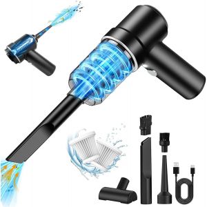 lbgwp60-Mini Aspirateur À Main Sans Fil 15000Pa 2 En 1 Aspirateur Et Souffleur Sans Fil 120 W Aspirateur À Main Puissant Pour Voiture, Maison, Cuisine, Poils D'Animaux, Utilisation Humide/Sèche - Neuf