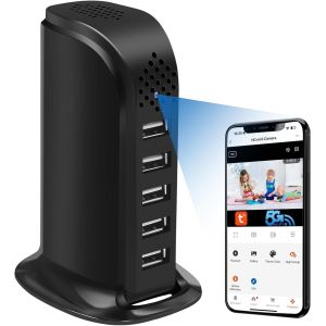 ChenQuanSarl-Caméra Espion Wifi 5G, Camera Cachée Sans Fil, Mini Camera Espion A Distance Discrete 1080P Hd Détection De Mouvement Micro Caméra De Surveillance Tuya App Contrôle - Neuf