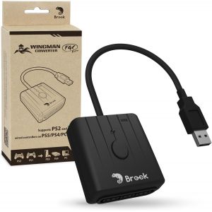 FGC Retro - Manette PS1 & PS2 pour PS5, PS4, PC - Turbo, Remap, Macro - X-Input - Compatible avec Tapis de Danse, b&acirc;tons d'arcade, manettes de Jeu Rythmique - Neuf