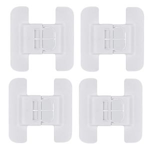 Serrure De R&eacute;frig&eacute;rateur, Serrure De R&eacute;frig&eacute;rateur Pour Enfants, Serrures D'armoire Pour B&eacute;b&eacute;s, Serrures De Tiroir Pour Enfant, Serrure De Porte De Cong&eacute;lateur Pour Preuve 4pcs - Neuf