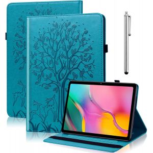 &Eacute;tui de protection pour Xiaomi Pad 6 11" avec stylet - En cuir synth&eacute;tique de qualit&eacute; sup&eacute;rieure - Avec fonction support et fentes pour documents - Pour Xiaomi Pad 6/Pad 6 Pro 11" (Bleu) - Neuf