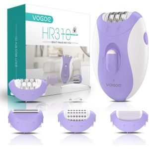 Epilateur Electrique Femme, 4 En 1 Avec 2 Vitesses, Rasoir Sans Fil Rechargeable, 21 Pinces Couvertes, &Eacute;pilateur &Eacute;lectrique Pour Visage, Jambes, Bras, Aisselles, Bikini, Violet Hr310 - Neuf