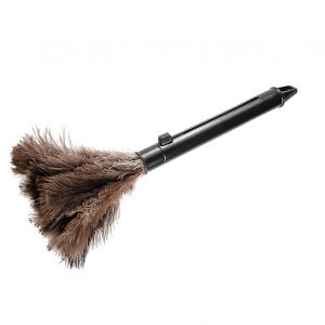 Mini plumeau brun lavable avec poignée pour le nettoyage domestique - Neuf