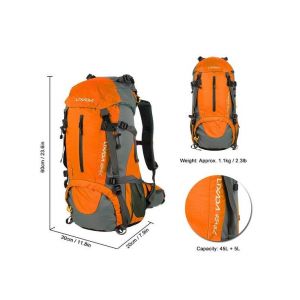 Sac À Dos De Randonnée Imperméable 50 L ¿ Design Robuste, Ergonomique Et Multi-Poches Pour Le Camping Et Les Voyages ¿ Équipement De Plein Air Unisexe - Neuf