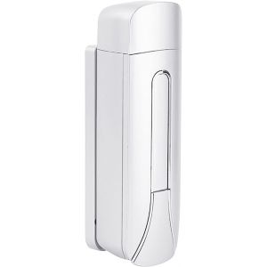 KAL-Distributeur Manuel De Liquide/Savon Gel, 400 Ml, Pour Les Mains, Montage Mural, Sans Perçage, Support Mural, Plastique Abs (Blanc) - Neuf