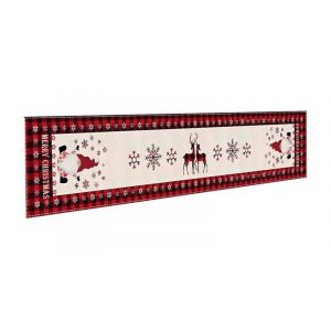 Banni&egrave;re de No&euml;l pour porte de garage 300 x 35 cm avec motifs P&egrave;re No&euml;l et &eacute;lan pour d&eacute;coration int&eacute;rieure et ext&eacute;rieure - Neuf