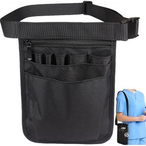 CHECARZHN--NO1-Sac Banane D'Infirmière, Sac Ceinture D'Infirmière Réglable, Sac De Taille Utilitaire D'Infirmière, Pochette Infirmiere Avec Poches, Avec Compartiments, Pour C aux, Gaze Et Autres Fourniture - Neuf