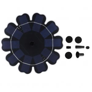 HJLIAN Fontaine de jardin a pompe a eau submersible a energie solaire pour bassin suspendu exterieur - Neuf