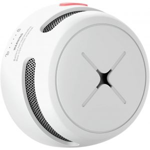 Mini D&eacute;tecteur de Fum&eacute;e Ind&eacute;pendant avec Pile Irrempla&ccedil;able de 10 Ans, D&eacute;tecteur d`Incendie avec Capteur Photo&eacute;lectrique et Bouton Test/Silence, Conforme au Norme en 14604, S500, Lot de 1 - Neuf