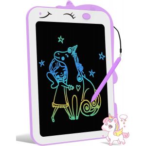 MDY-Tablette Dessin Licorne: Tableau Magique Effaçable pour Enfant 2-6+ Ans, Cadeau Fille Garçon, Écriture Graphique Éducatif, Loisir Créatif, 8.5 Pouces - Neuf