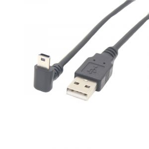 Câble de recharge mini usb,coudé à 90 degrés,coudé à gauche et à droite,port en T V3 - Type Down-1M - Neuf