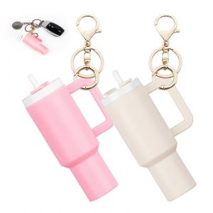 Coupe Mini Keychain Talisman - Mignon Tasse de porte-cl&eacute;s pour les Sacs &agrave; main, Sacs &agrave; dos - 2/4/6 Pack Options, Design Color&eacute; - Neuf