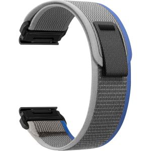 22Mm Quickfit Bracelet Pour Garmin Fenix 8 Pro 47Mm/8/7 Pro/7/6 Pro/6/5 Plus, Souple &Eacute;lastique Nylon Bracelets Pour Garmin Tactix 8 47Mm/Descent/Epix/Approach S70/Forerunner 965 - Gris - Neuf