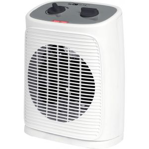 Ventilateur de chauffage &reg; incl. Fonction ventilateur, chauffage &eacute;lectrique avec thermostat r&eacute;glable en continu et 2 niveaux de chauffage,oscillant,chauffage pour salle de bain,cuisine,garage - Neuf