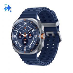 Samsung Galaxy Watch Ultra 1.5" AMOLED 47 mm Num&eacute;rique 480 x 480 &Eacute;cran tactile 4G Titane Wifi GPS (satellite) - Neuf