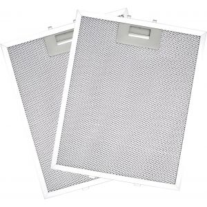 ERYI-Lot De 2 Filtres De Rechange Pour Hotte Aspirante 320 X 260 Mm En Alliage D'Aluminium Avec 5 Couches D'Aluminium, Filtre À Graisse En Métal, Filtres Pour Hotte De Cuisine - Neuf