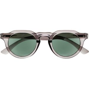 Lunettes De Lecture Solaires - Monture Plate - Protection Uv400 - Gris - Hommes Femmes - Charnières À Ressort - S53-7- +1.50 - Neuf