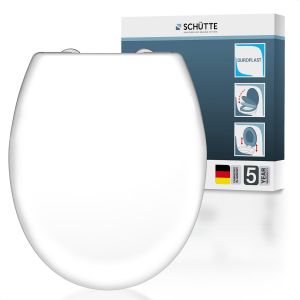 Ulteronixshop-Abattant WC avec syst&egrave;me d'abaissement Automatique, certifi&eacute; T&Uuml;V, Couvercle de Toilette Amovible en mat&eacute;riau incassable, Montage Facile gr&acirc;ce au gabarit de Montage, Couvercle de Toilett - Neuf