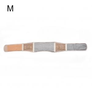 Ceinture De Therapie Magnetique Auto-Chauffante, Soutien Lombaire Respirant, Unisexe (Beige M) - Neuf