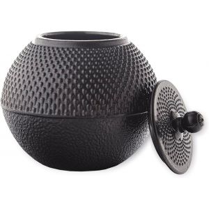 Bo&icirc;te &Agrave; Th&eacute; En Fonte 750 Ml|Bo&icirc;te Japonaise Tetsubin Hobnail|Bo&icirc;te De Rangement Pour Th&eacute;,Sucre,Candi|Sucrier & Bo&icirc;te &Agrave; Provisions|Avec Rev&ecirc;tement &Eacute;maill&eacute;,Couvercle Inclus - Neuf
