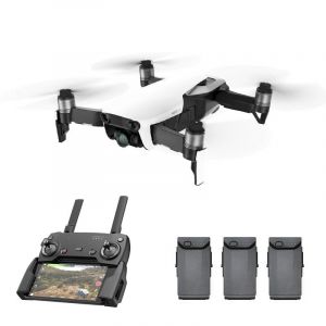 Dji Mavic Air Drone Combo Pack - Cam&eacute;ra 4k, Panoramas Sphere 32 Mp, Smartcapture, Gps/Glonass, Temps De Vol Max De 21 Minutes (Blanc) - Neuf