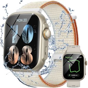 Montre Connect&eacute;e Homme Femme Avec Appels Bluetooth, Smartwatch Avec Gps, 3Atm &Eacute;tanche, 1,85"" Montre Avec 100+ Sports,Fr&eacute;quence Cardiaque,Sommeil,Montre Intelligente Pour Android & Ios - Neuf