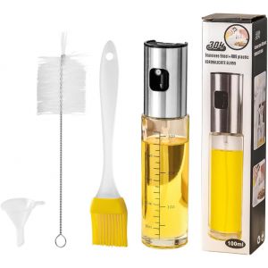 KALANKA-Vaporisateur d'huile et de vinaigre 100 ml, Pulv&eacute;risateur de Cuisine avec Flacon Qualit&eacute; Alimentaire pour Salade, Griller, Air Fryer et Plus - Neuf