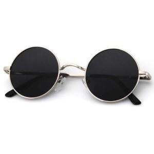 John Lennon Lunettes Hommes Lunettes De Soleil Rondes Hommes Lunettes De Soleil Cercle Polarisé Femmes Femmes Hommes Lunettes De Soleil Steampunk Protection - Neuf