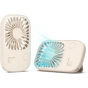 Mini Ventilateur de Poche Portable, Rechargeable USB avec 3 Vitesses, pour Cils &agrave; Piles, Filles Enfants Femmes Hommes Voyage Marron - Neuf