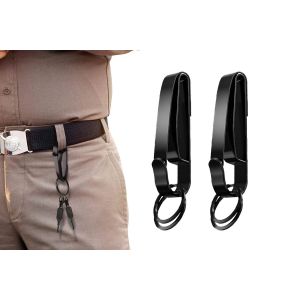 Lot de 2 porte-cl&eacute;s de ceinture de service avec anneaux d&eacute;tachables et clip &agrave; ressort pour un acc&egrave;s rapide - Neuf