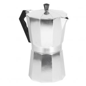 HJLIAN Cafetiere octogonale en aluminium, bouilloire, cafetiere moka, pour usage domestique, cafe, argent, 600 ml - Neuf