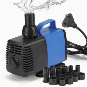 Pompe À Eau Submersible,35w Pompe D'aquarium Ultra Silencieuse,Pompe De Fontaine Avec 10 Buses,Pompe De Bassin Submersible,Pompe Aquarium,Ajustable Pompe Fontaine Pour Étang Fontaine - Neuf