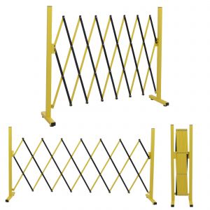 Barri&egrave;re En Aluminium Hwc-B34, Barri&egrave;re Extensible, Barri&egrave;re De Protection Extensible, 103 X 28-200 CmJaune-Noir - Neuf