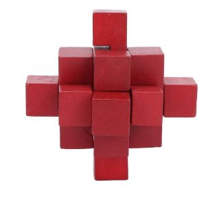 Puzzle en bois intelligent, jeu educatif, casse-tete, verrou - Neuf