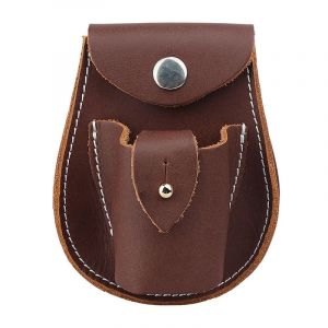 Étui En Cuir Souple Marron Avec Boucle Magnétique Pour Catapulte De Chasse, Munitions Et Balles Pour Catapulte De Pêche Puissante Et Solide (Munitions Et Lance-Pierre Non Inclus) - Neuf