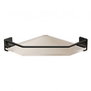 Hjlian Etagere De Douche D'angle En Acrylique, Sans Percage, Grande Capacite, Pour Salle De Bain, Dortoir, Cuisine, Triangulaire, Noir, Simple Couche - Neuf