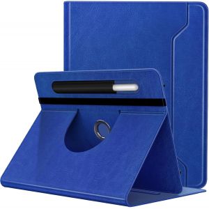 LORANKA-&Eacute;tui Compatible avec Tablette 9-11 Pouces, &Eacute;tui de Protection en PU, Coque pour Tablette Rotative &agrave; 360 Degr&eacute;s avec Poche, Couverture de Protection pour Tablettes 9-11 Pouces, Bleu Vif - Neuf