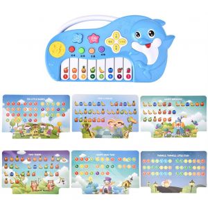Puzzle precoce Dolphin Magic Music Keyboard Bebe Enfants Piano Musical Jouets - Neuf